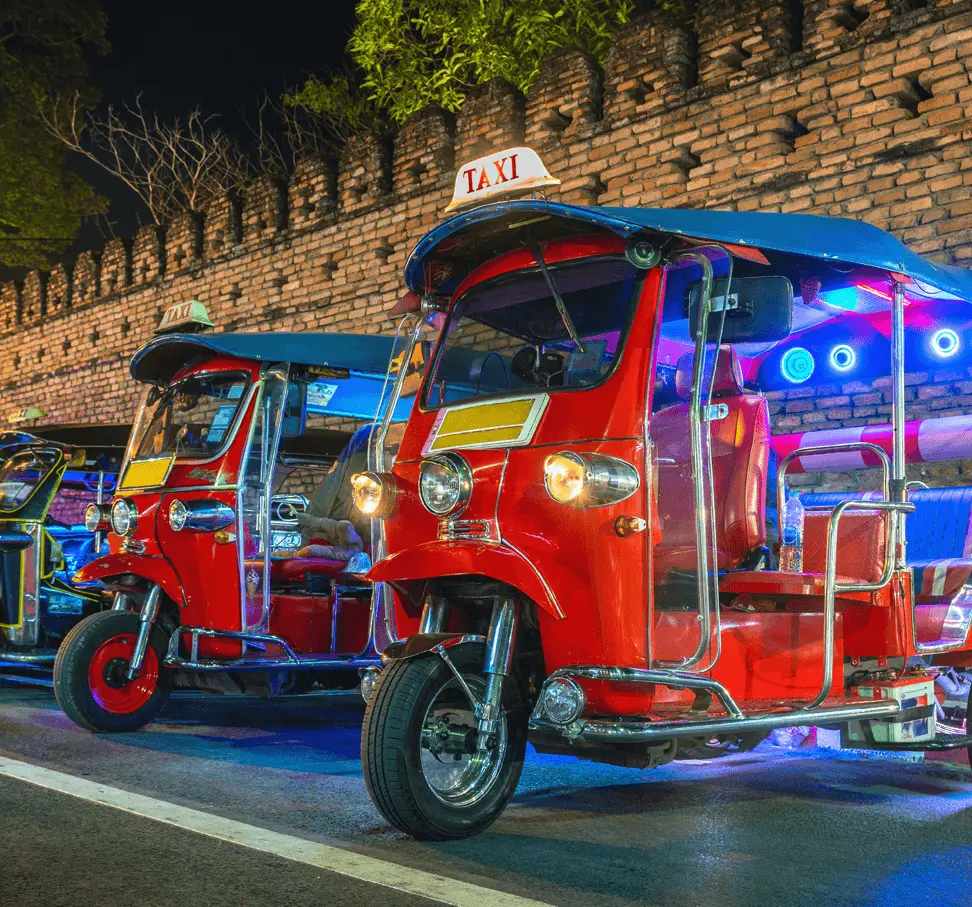 Chiang Mai with ancient temples, mountains, and lush greenery in northern Thailand.